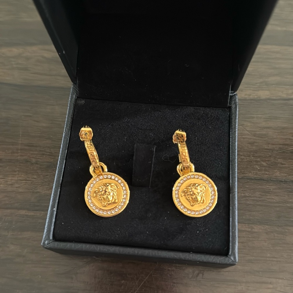 Versace medusa earrings